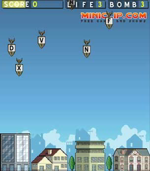 Alpha Attack, juego de mecanografía