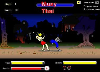 Muay Thai el juego de zombies